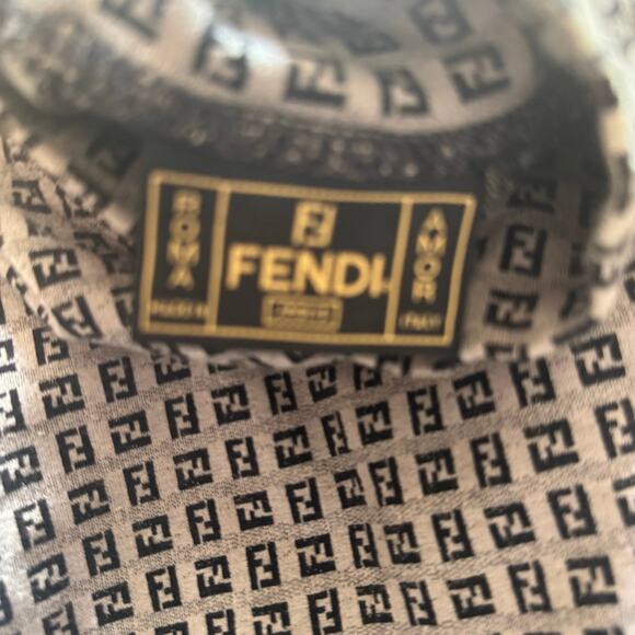 Fendi FF Vintage Mock Turtleneck Grey Gray Zucca IT 44 US 8 Authentic - Picture 5 of 6
